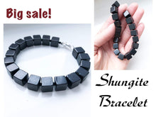 Load image into Gallery viewer, Shungite Bracelet Cube Beads Shungite Bracelets Karelian Masters
