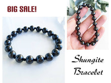 Load image into Gallery viewer, Shungite Bracelet Sphere beads Shungite Bracelets Karelian Masters
