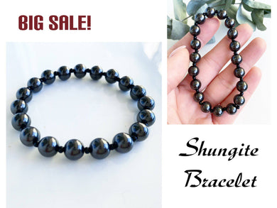 Shungite Bracelet Sphere beads Shungite Bracelets Karelian Masters