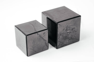 Shungite Cube 2.36 inch., 1.97 inch. Set of 2 pcs. Shungite Cubes Karelian Masters
