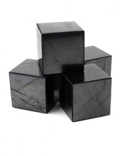 Load image into Gallery viewer, Shungite Cube 50 mm (2 inch.) Polished Shungite Cubes Karelian Masters
