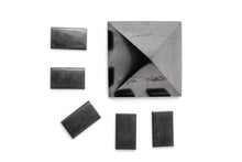 Load image into Gallery viewer, Shungite Pyramid 2 inch. + 5 pcs. Shungite Sticker Plate for Phone. Set. Shungite Gift Set Karelian Masters
