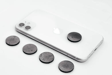 Shungite Sticker Plate fo Phone 1 inch. Set of 5 pcs. Shungite Plates Karelian Masters