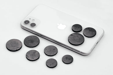 Shungite Sticker Plate for Phone. Set of 9 pcs. Shungite Plates Karelian Masters