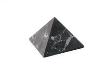 Load image into Gallery viewer, Shungite Pyramid Unpolished (choose size 1.18 inch - 5.9 inch) Shungite Pyramids Karelian Masters
