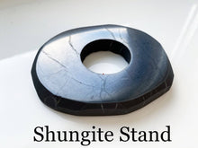 Load image into Gallery viewer, Shungite Stand for Sphere (choose size) Freeform Shungite Sphere Karelian Masters
