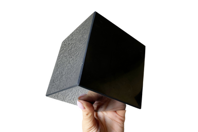 Shungite Cube 100 mm (4 inch.) Polished Shungite Cubes Karelian Masters
